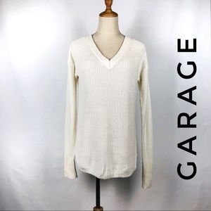 ❌SOLD❌ Garage Reversible V-Neck/Crew Neck Sweater Xsmall